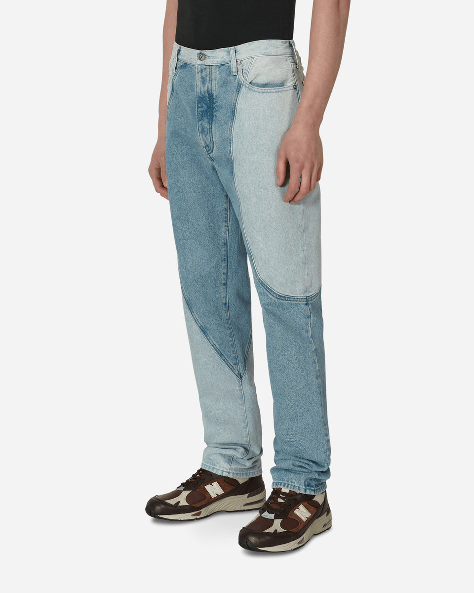 Organic Block Western Jeans Blue