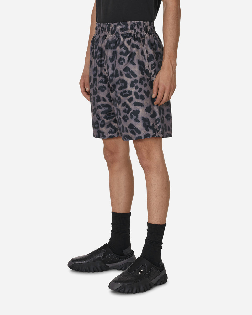Pleasures Leopard Running Shorts Brown - Slam Jam® Official Store