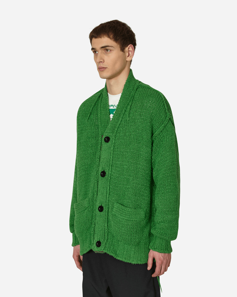 sacai Knit Cardigan Green - Slam Jam® Official Store