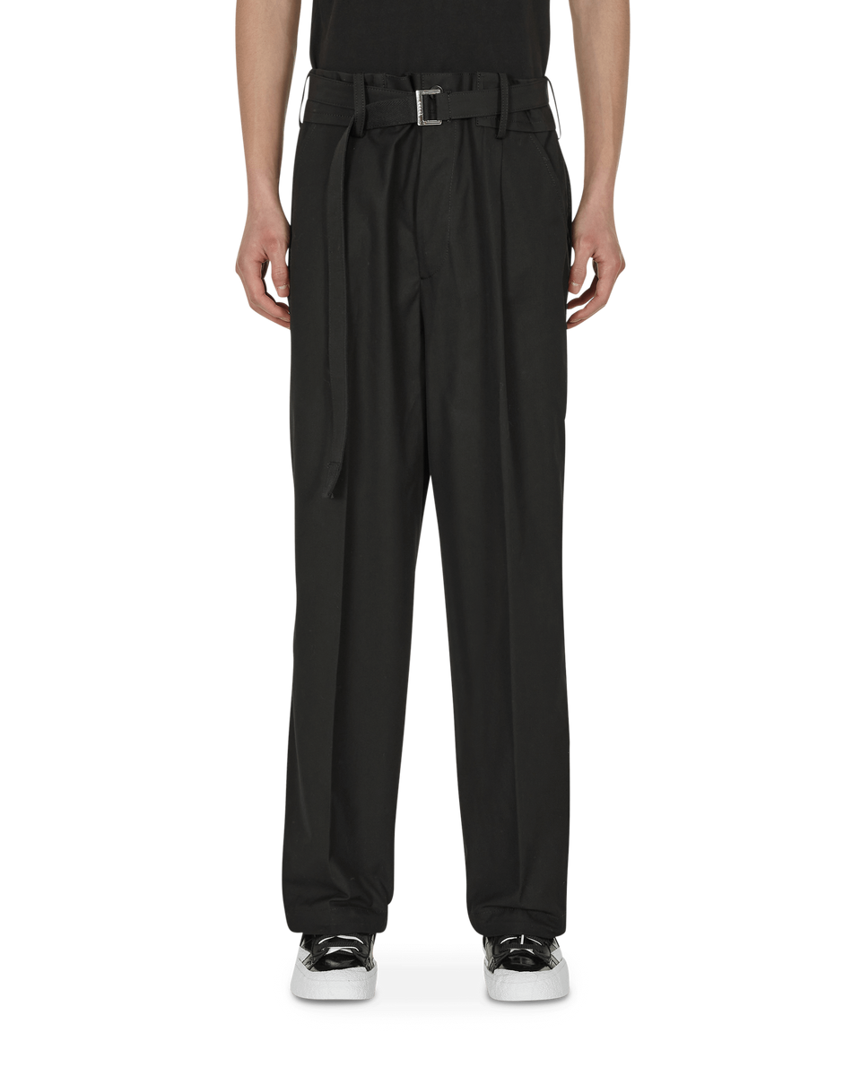 sacai Cotton Weather Mix Pants Black - Slam Jam® Official Store