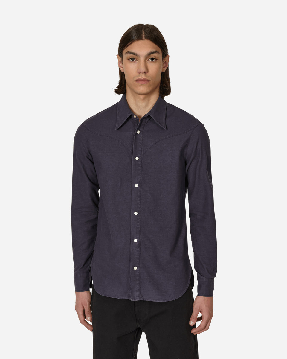 Fitted Western Shirt Blue