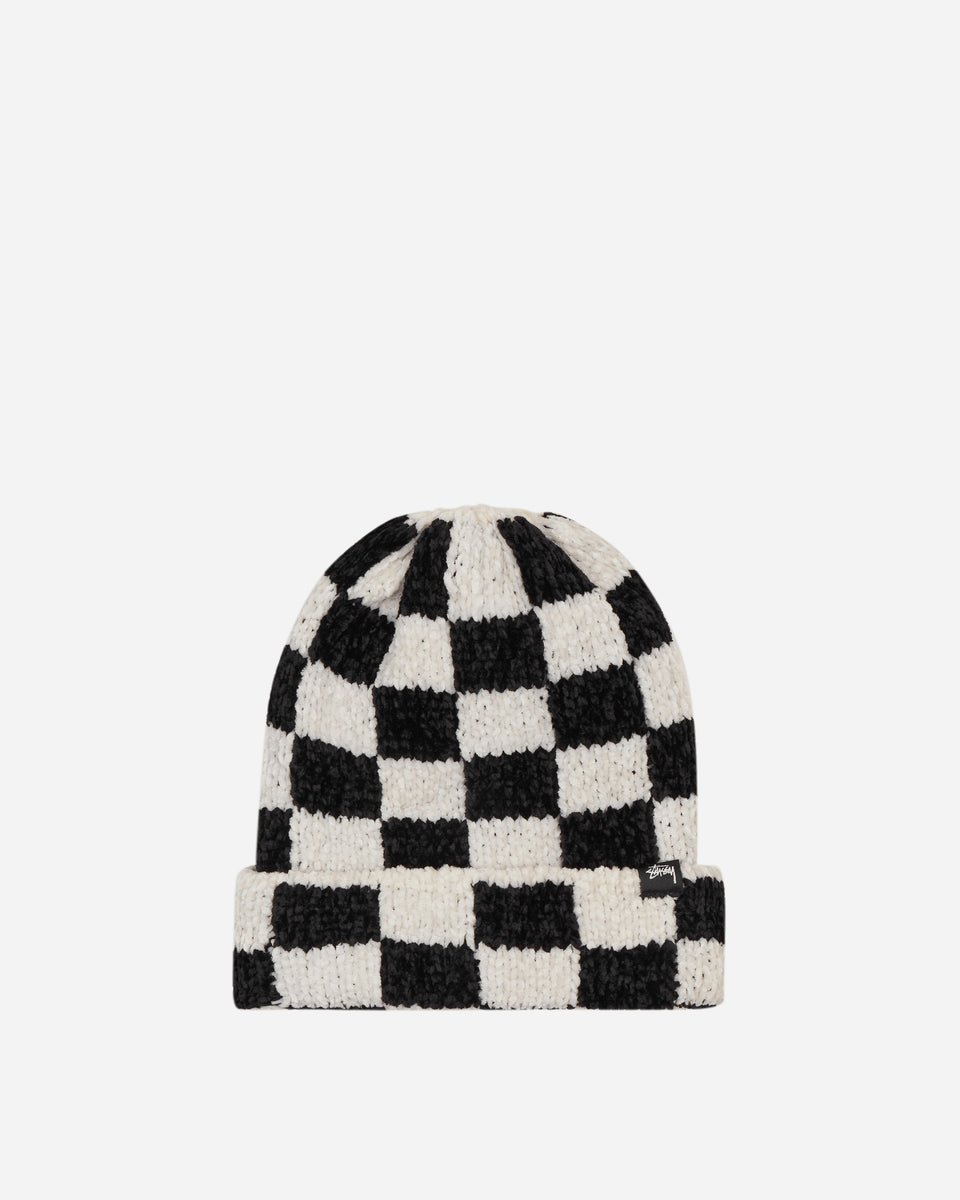 Stüssy Crochet Checkered Beanie Black - Slam Jam® Official Store