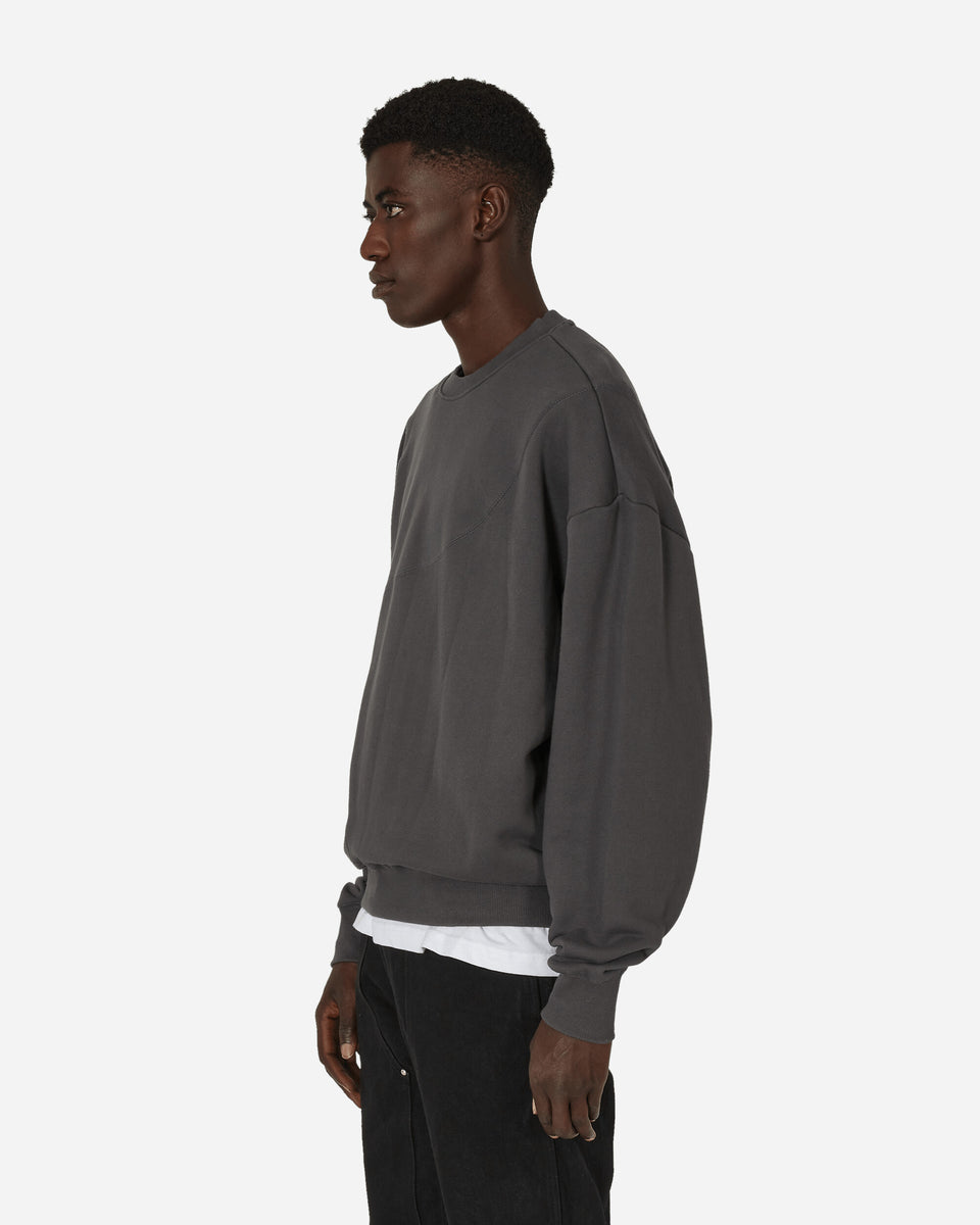 Reverse Panel Crewneck Sweatshirt Charcoal