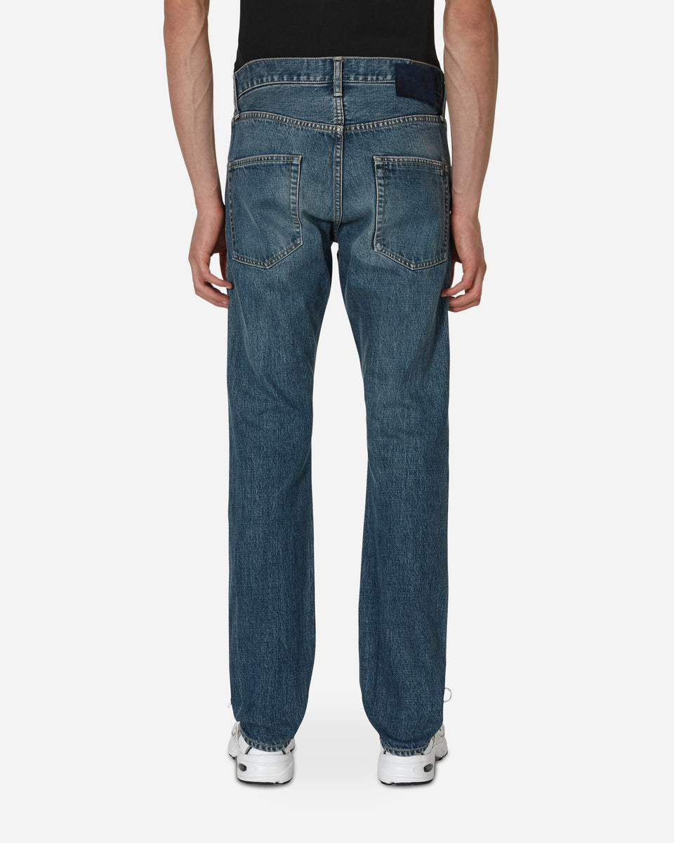 visvim Social Sculpture 01 Slim Damaged Denim Pants Blue