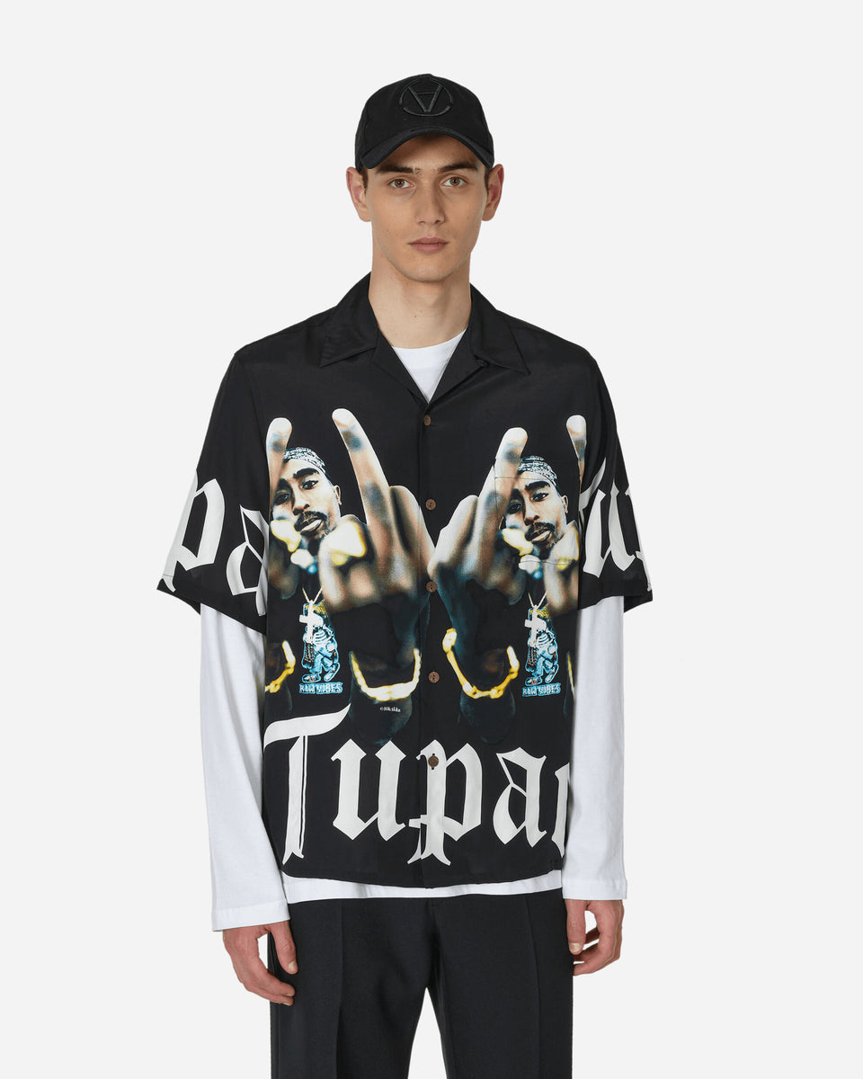 Tupac Hawaiian Shirt (Type-1) Black