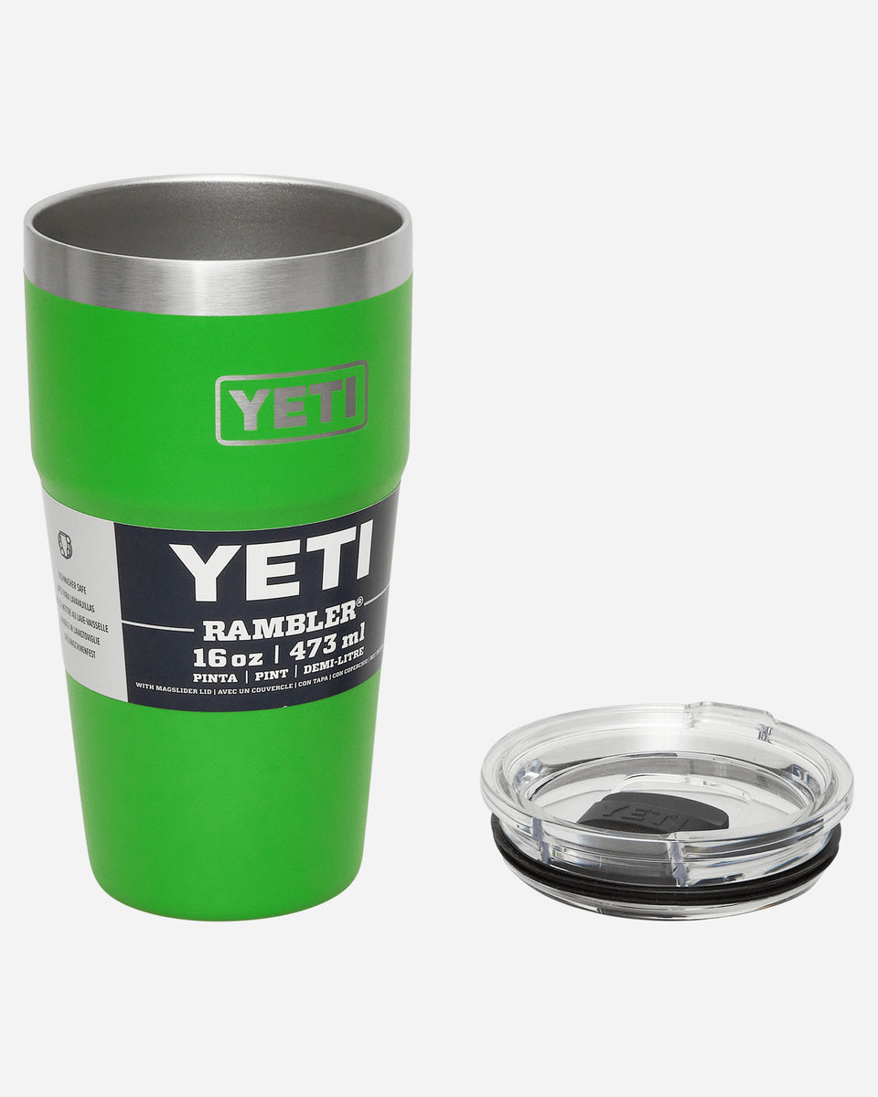 YETI Rambler 16 oz Stackable Pint, Vacuum Insulated, Stainless Steel with  MagSlider Lid, Canopy Green