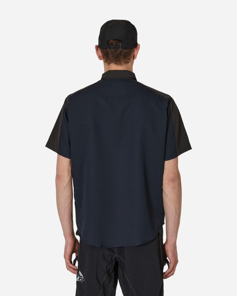 and wander Maison Kitsuné Hiking Shirt Black - Slam Jam® Official