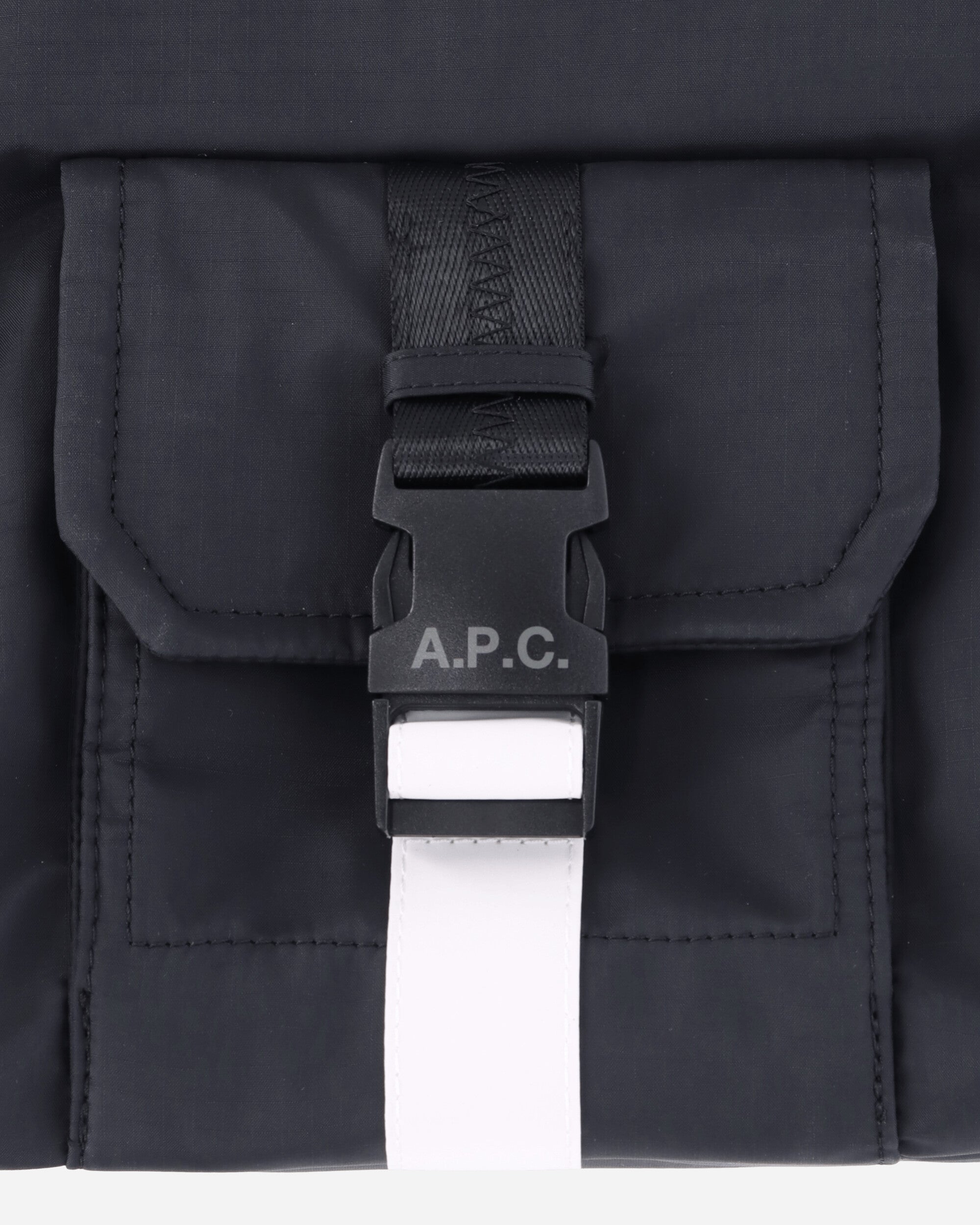A.P.C. Besace Trek Black Bags and Backpacks Shoulder Bags PAAFH-H61734 LZZ