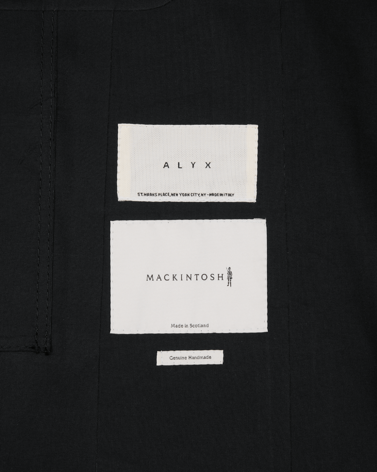 1017 ALYX 9SM Nick Knight Painted Coat Black