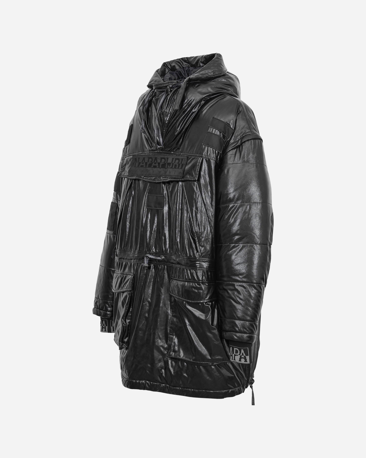 Martine Rose Skidoo Nas Long Anorak Parka Black