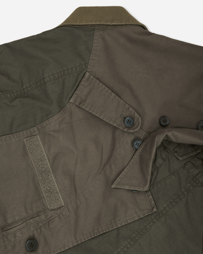 'But Beautiful II' Deconstructed Army Jacket Green