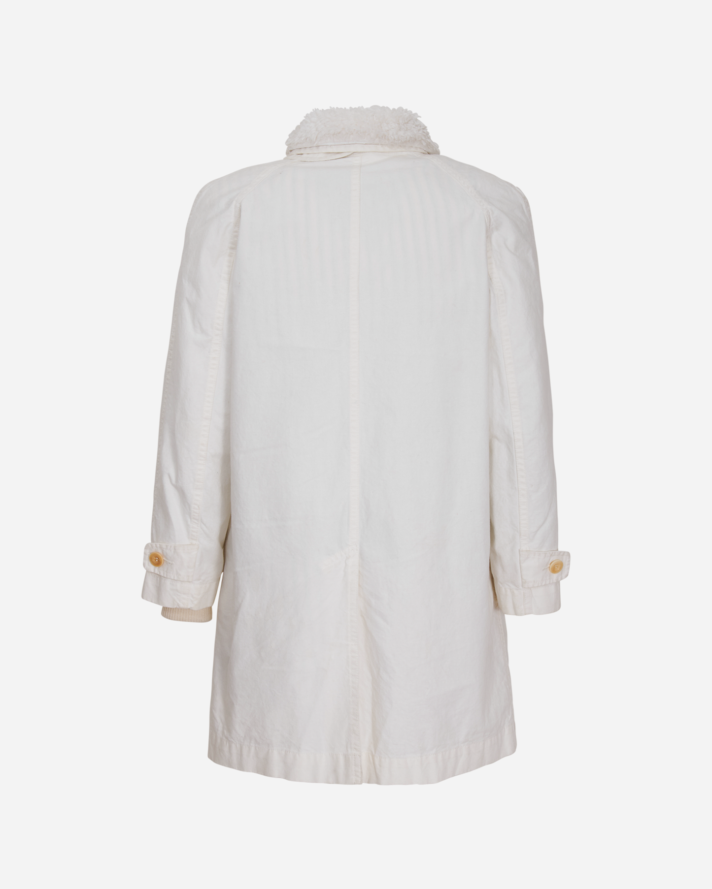 Double Parka Long Jacket White