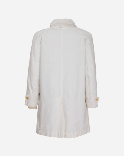 Double Parka Long Jacket White