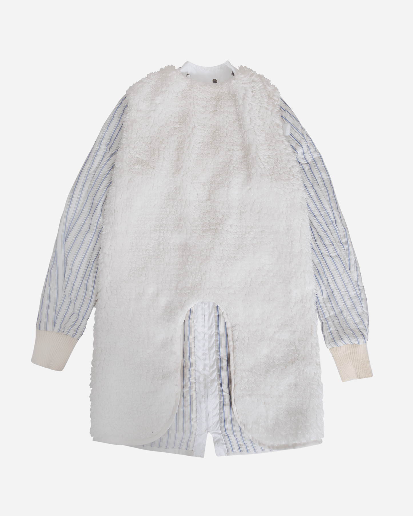 Double Parka Long Jacket White