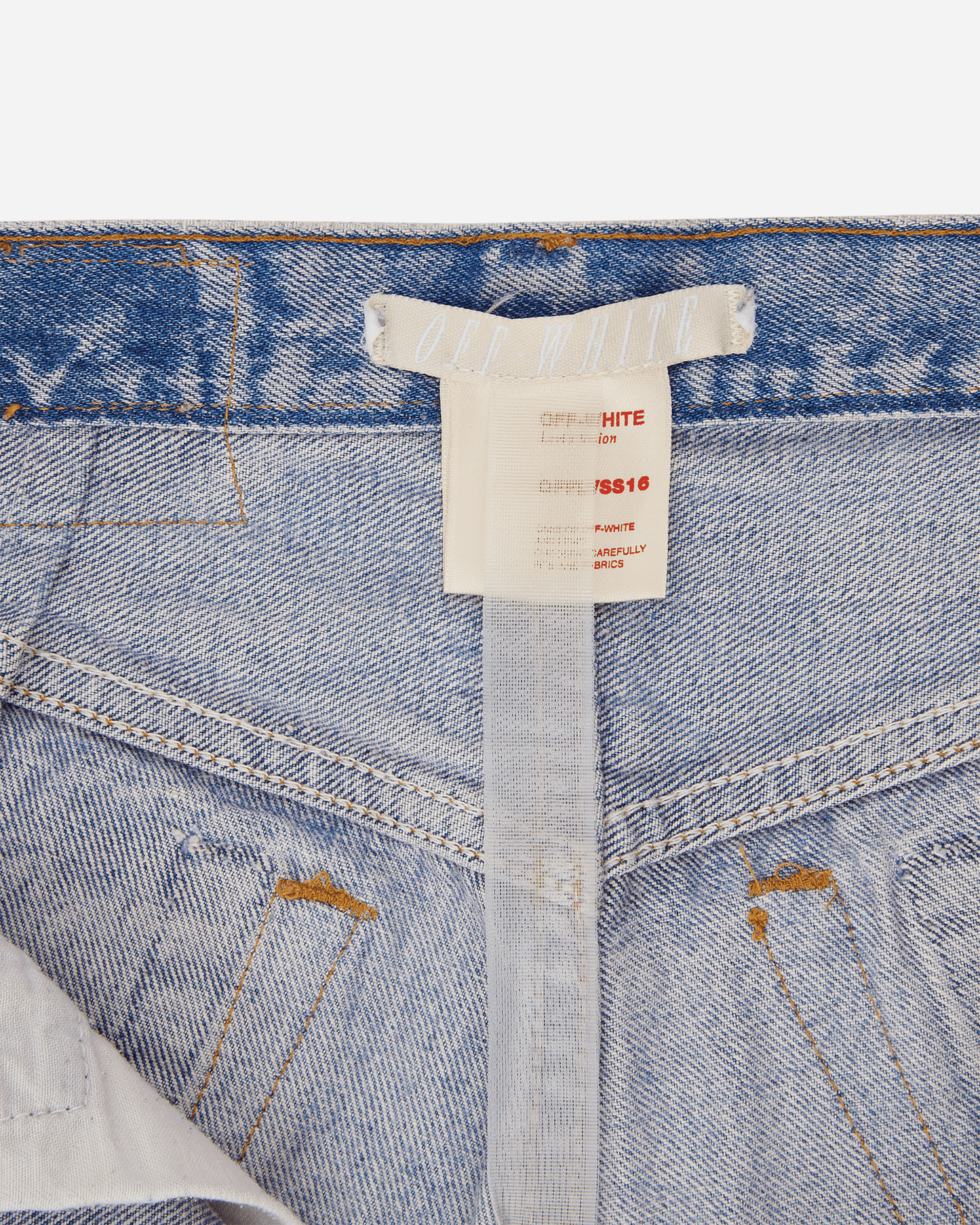 Off-White Mesh Denim Blue