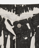 Paint Splatter Coated Denim Pants White / Black