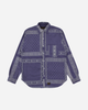 Longsleeve Button Up Bandana Shirt Blue