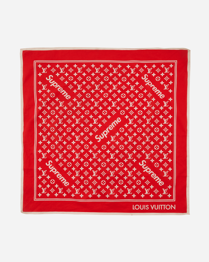 Supreme Monogram Bandana Red