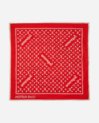 Supreme Monogram Bandana Red