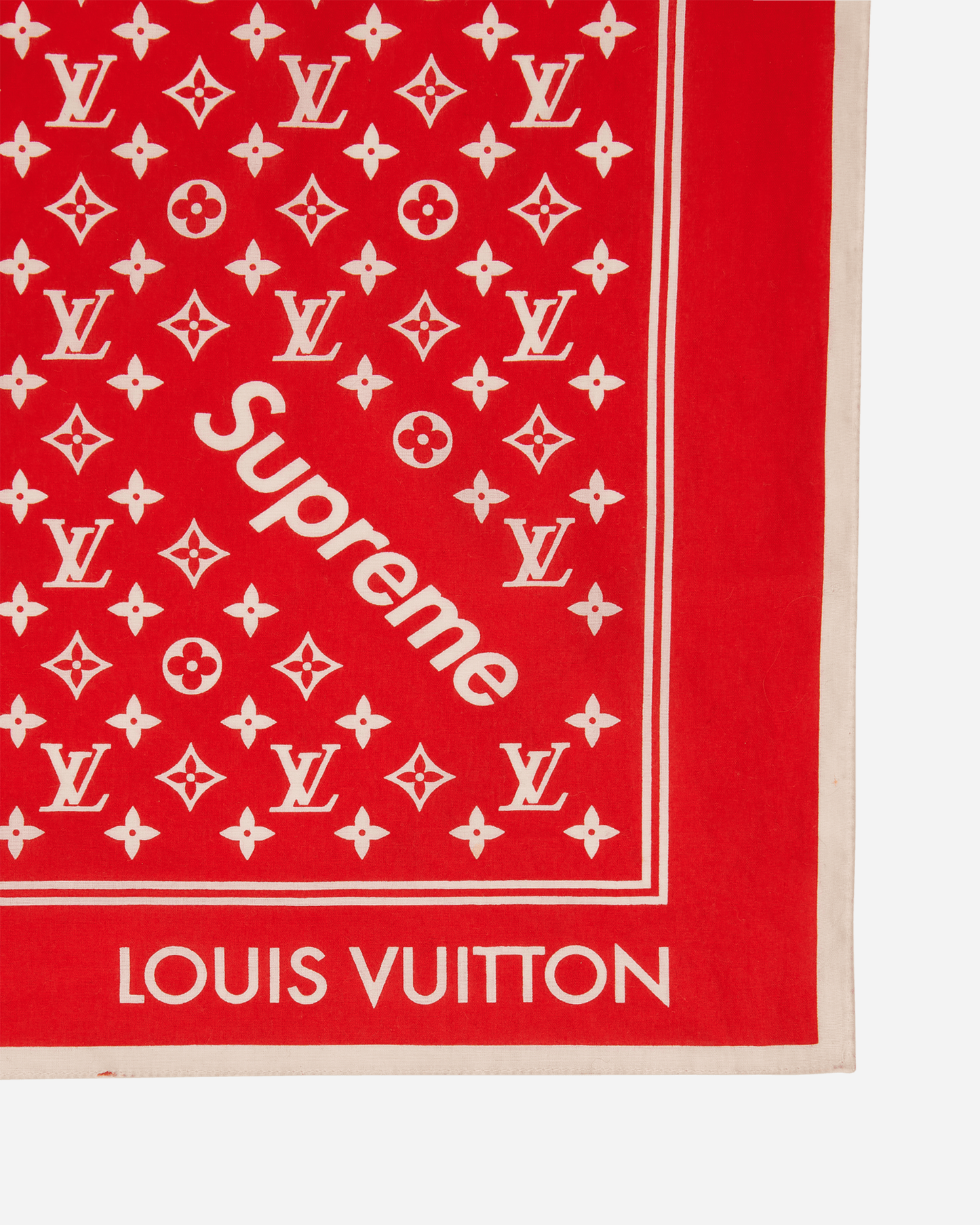 Supreme Monogram Bandana Red