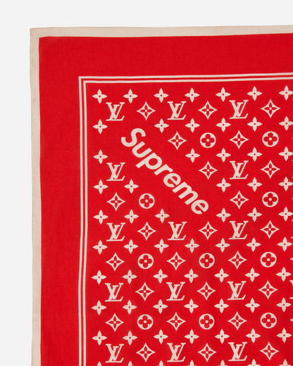 Supreme Monogram Bandana Red