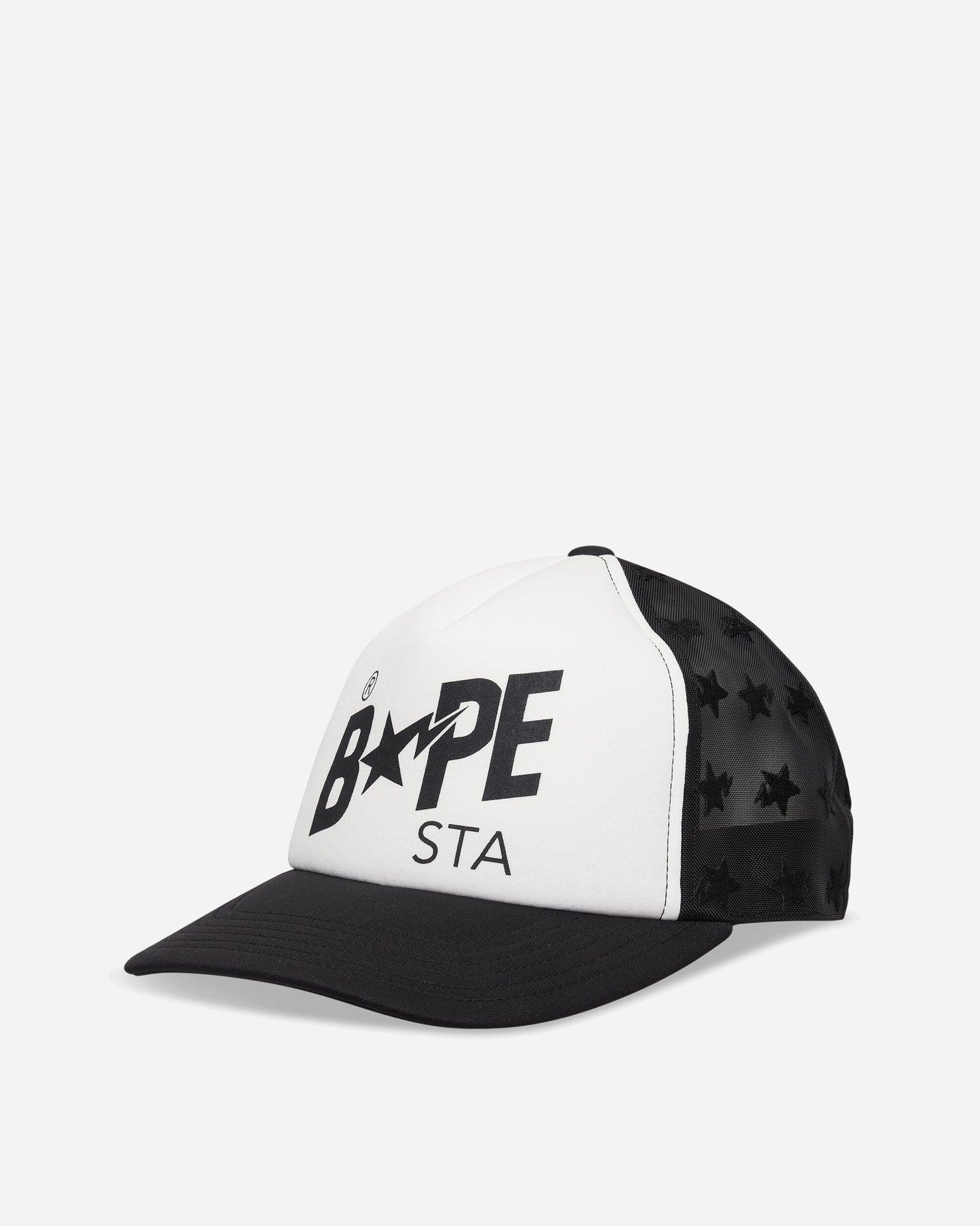 A Bathing Ape Bape Sta Mesh Cap Black Hats Caps 1M30180004 BLACK