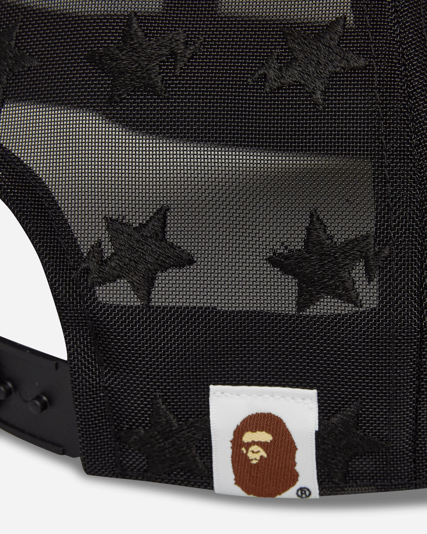 A Bathing Ape Bape Sta Mesh Cap Black Hats Caps 1M30180004 BLACK