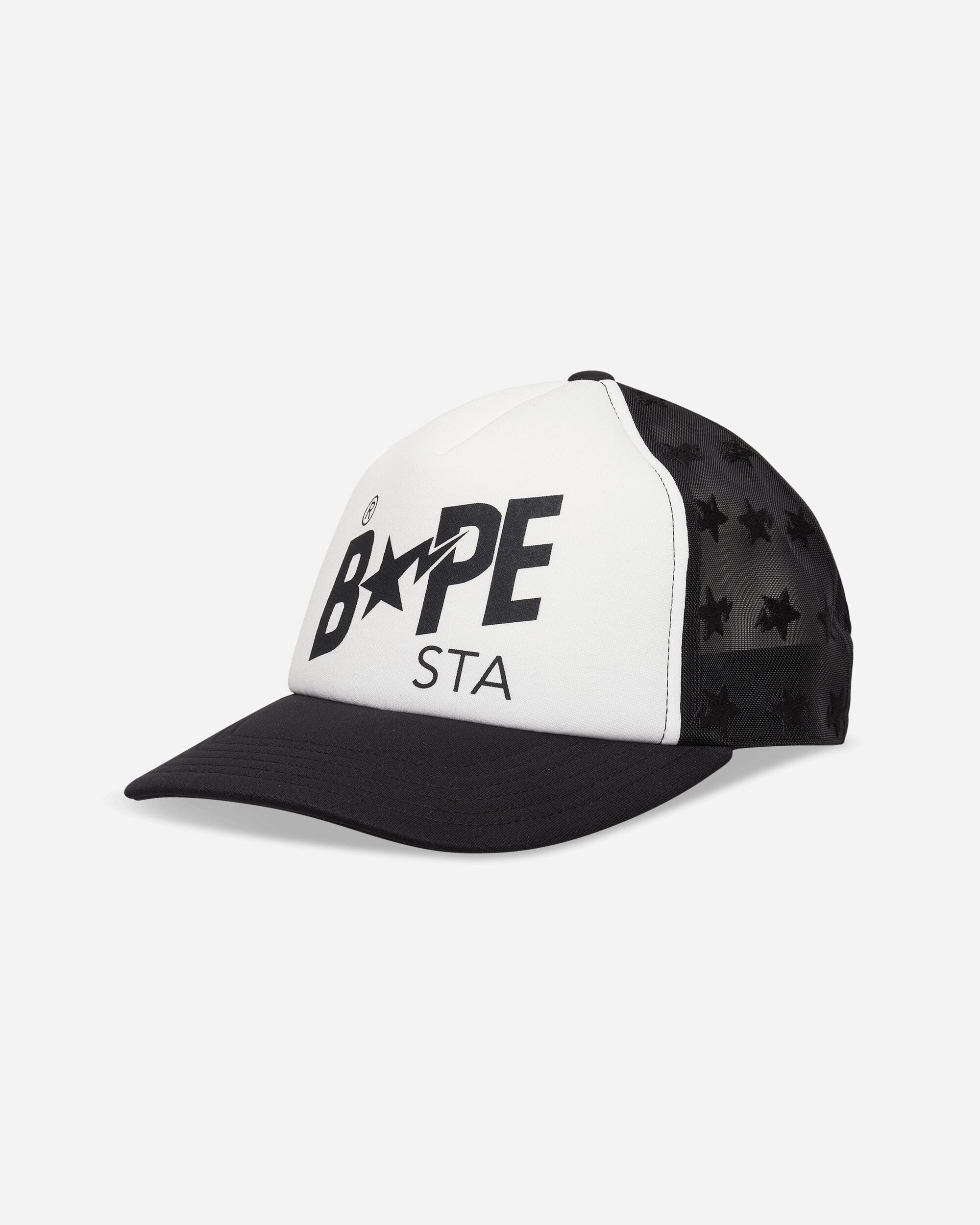 A Bathing Ape Bape Sta Mesh Cap Black Hats Caps 1M30180004 BLACK