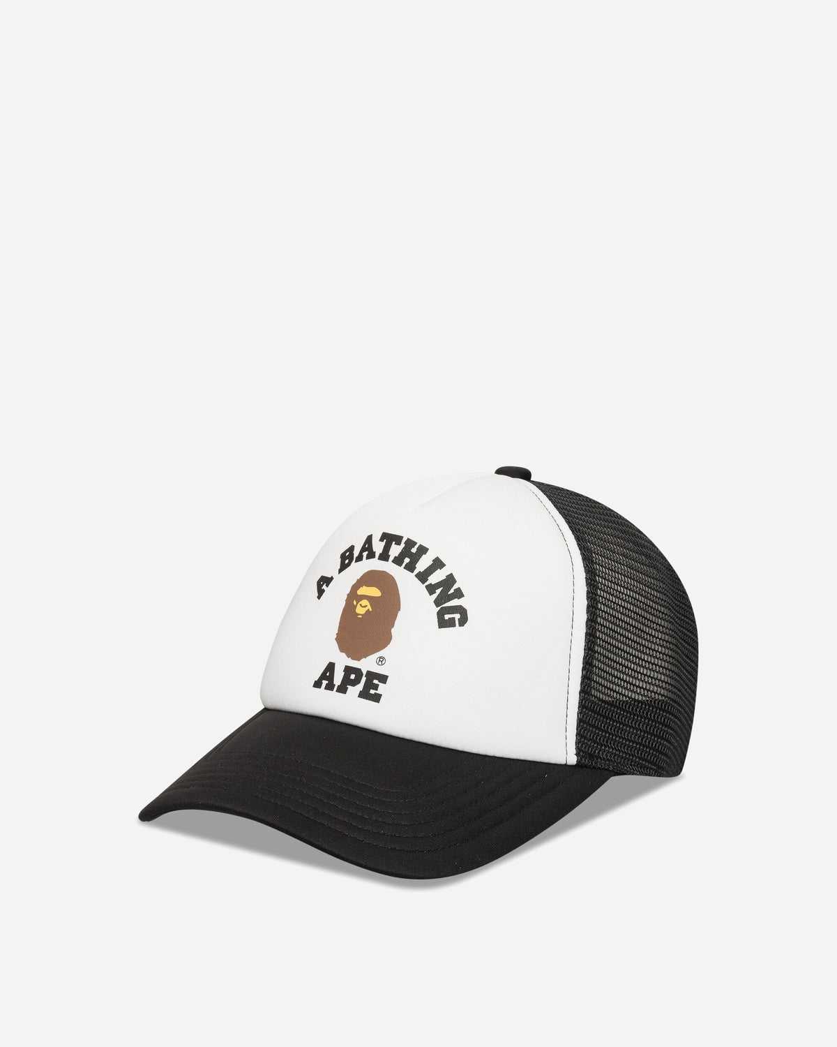 A Bathing Ape College Mesh Cap Black Hats Caps 1M80180001 BKX
