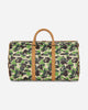 A Bathing Ape Abc Camo Pu Ostrich Boston Bag M Green Bags and Backpacks Shoulder Bags 1L80189006 GREEN