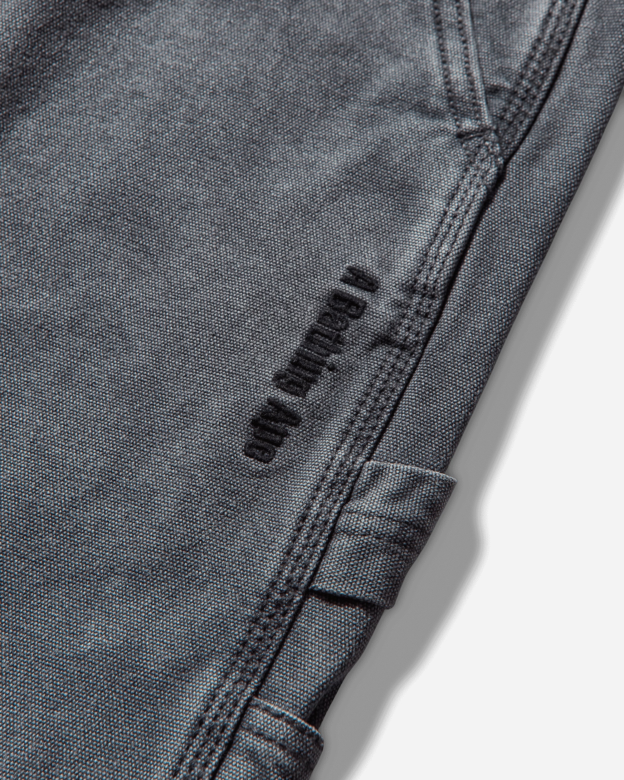 A Bathing Ape Garment Dye Relaxed Fit Work Pants M Charcoal Pants Casual 1L80152309 CHARCOAL