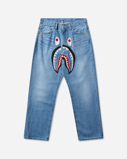 A Bathing Ape Shark Loose Fit 13 Oz Denim Pants M Indigo Pants Denim 1L80150006 INDIGO