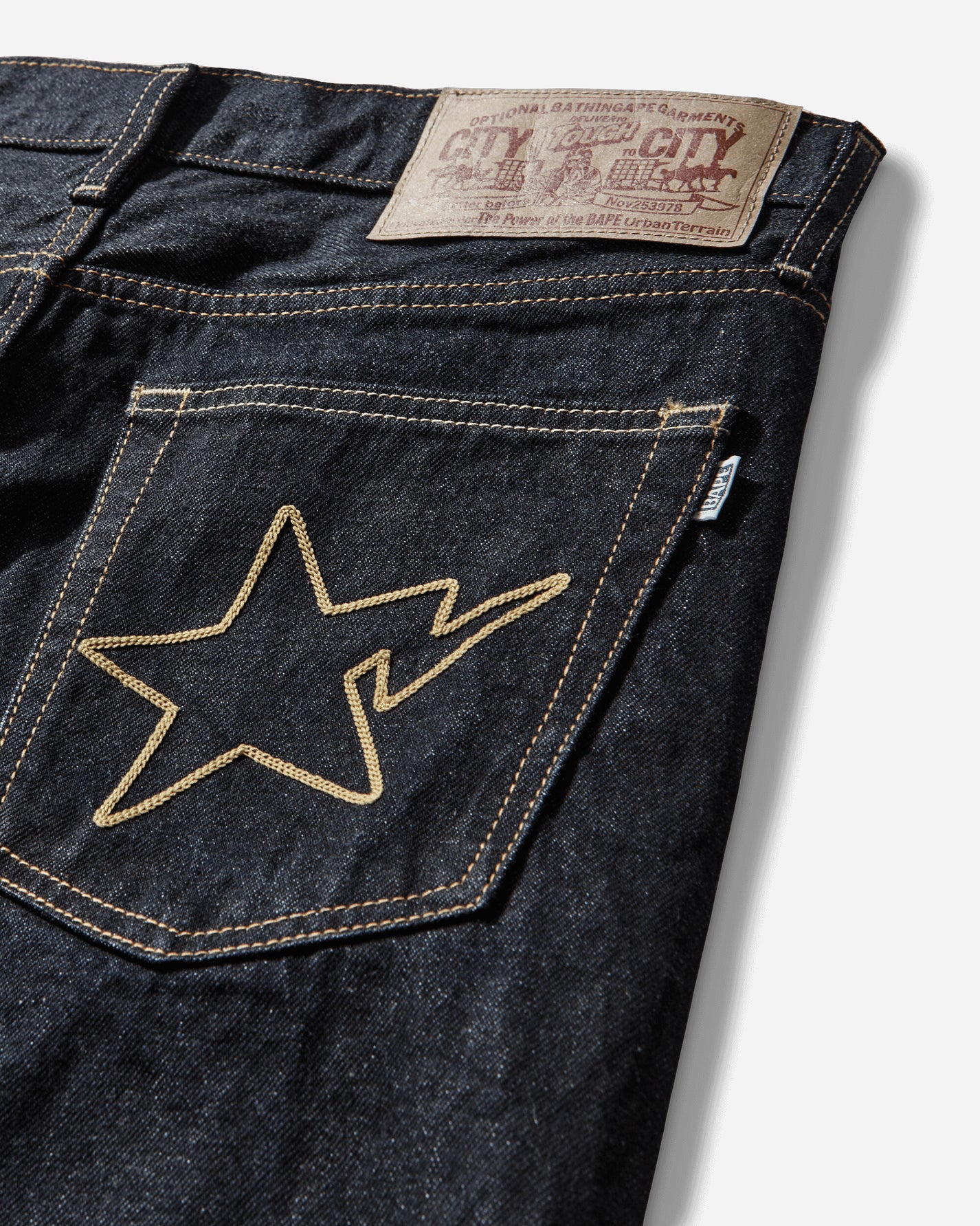 A Bathing Ape Sta Regular Fit 13 Oz Denim Pants M Indigo Pants Denim 1L80150004 INDIGO