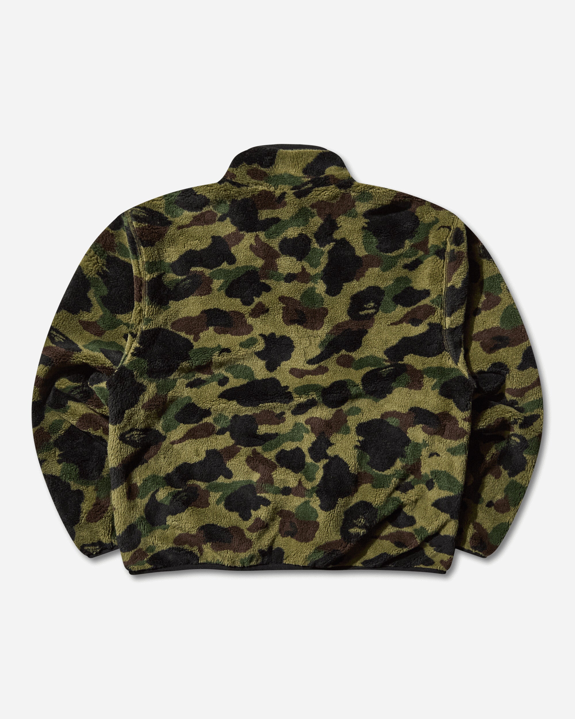 A Bathing Ape 1St Camo Fleece Jacket M Green Coats and Jackets Fleece Jackets 1L80140009 GREEN