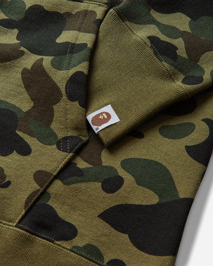 A Bathing Ape 1St Camo Shark Full Zip Hoodie Green Sweatshirts Hoodies 1M30115007 GREEN