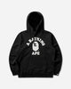 A Bathing Ape College Pullover Hoodie Black Sweatshirts Hoodies 1M30114003 BLACK
