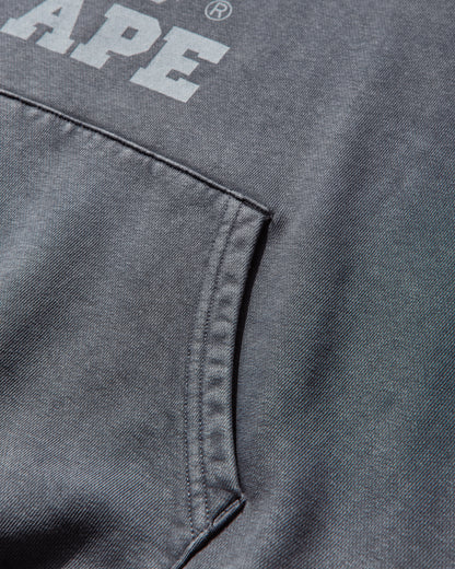 A Bathing Ape Garment Dye College Pullover Hoodie M Charcoal Sweatshirts Hoodies 1L80114304 CHARCOAL