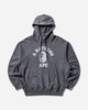 A Bathing Ape Garment Dye College Pullover Hoodie M Charcoal Sweatshirts Hoodies 1L80114304 CHARCOAL
