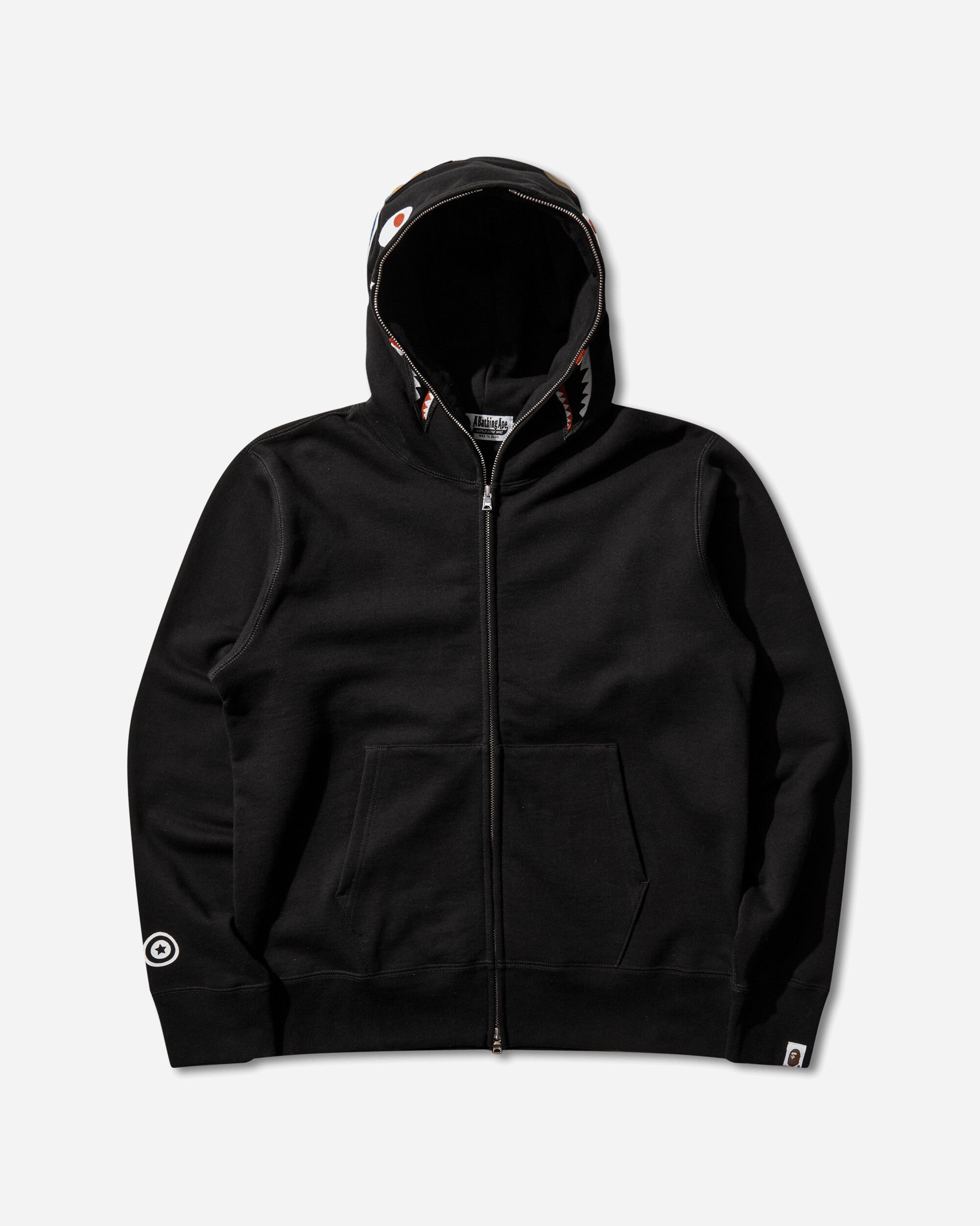A BATHING APE シャークタイガージップフーディ　ブラック Buy BAPE Shark x Tiger Pullover Hoodie 'Black' - 1H80 114 005