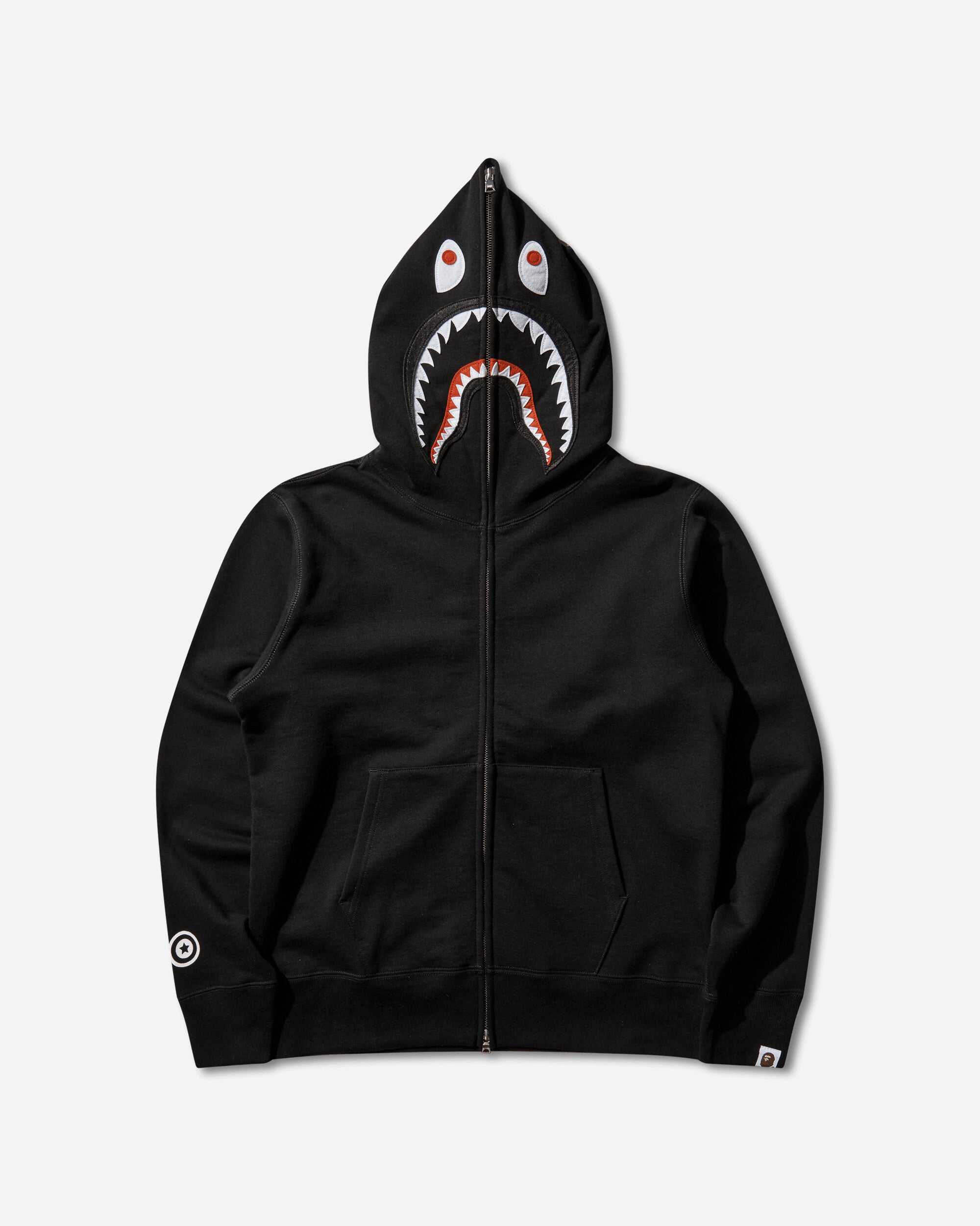 ジャケット・アウター A BATHING APE SHARK FULL ZIP HOODIE Men's Shark Full Zip Hoodie Black – Slam Jam®