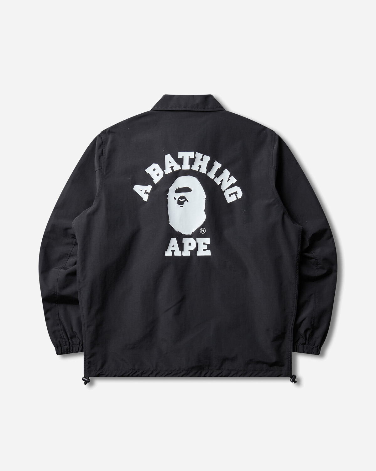 A Bathing Ape College Coach Jacket Black Coats and Jackets Jackets 1M70140008 BLACK