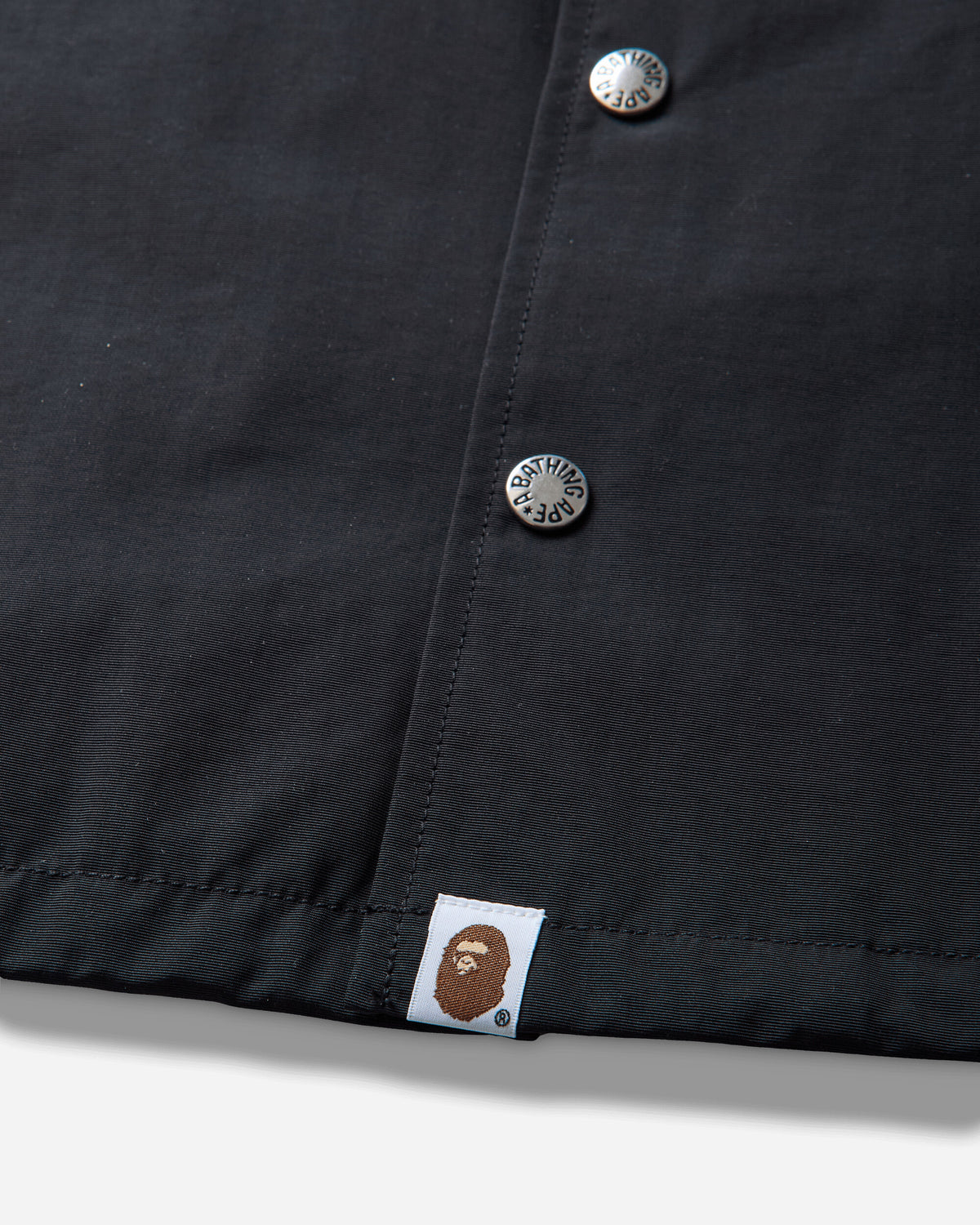 A Bathing Ape College Coach Jacket Black Coats and Jackets Jackets 1M70140008 BLACK