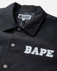 A Bathing Ape College Coach Jacket Black Coats and Jackets Jackets 1M70140008 BLACK