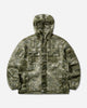 A Bathing Ape Multi Pixel Camo Mask Hooded Shirt Jacket Green Coats and Jackets Jackets 1M30140307 GREEN