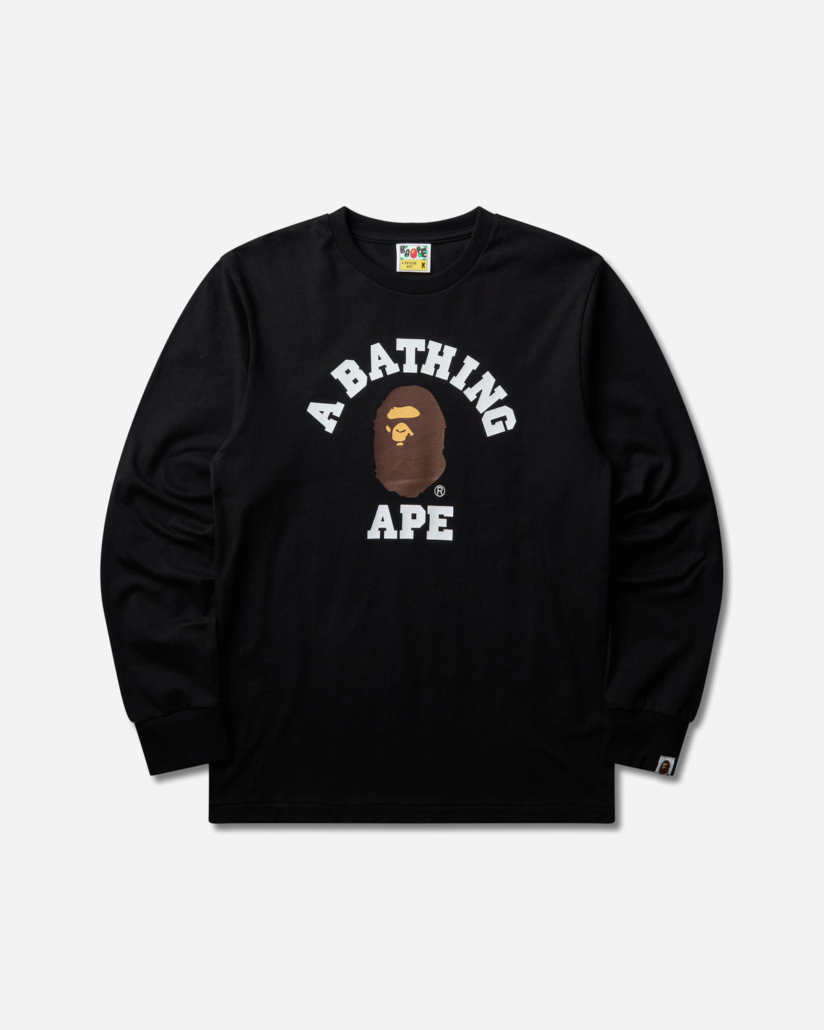 A Bathing Ape College Ls Tee Black T-Shirts Longsleeve 1M80111051 BKX