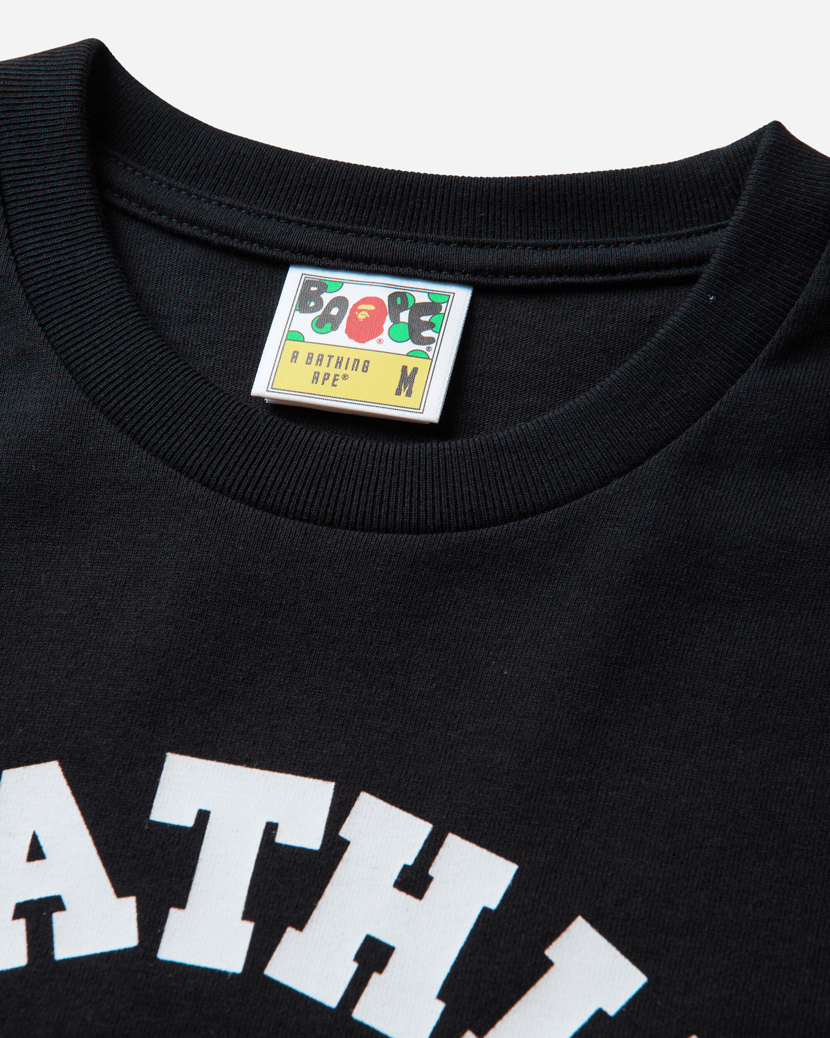A Bathing Ape College Ls Tee Black T-Shirts Longsleeve 1M80111051 BKX