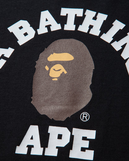 A Bathing Ape College Ls Tee Black T-Shirts Longsleeve 1M80111051 BKX
