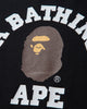 A Bathing Ape College Ls Tee Black T-Shirts Longsleeve 1M80111051 BKX