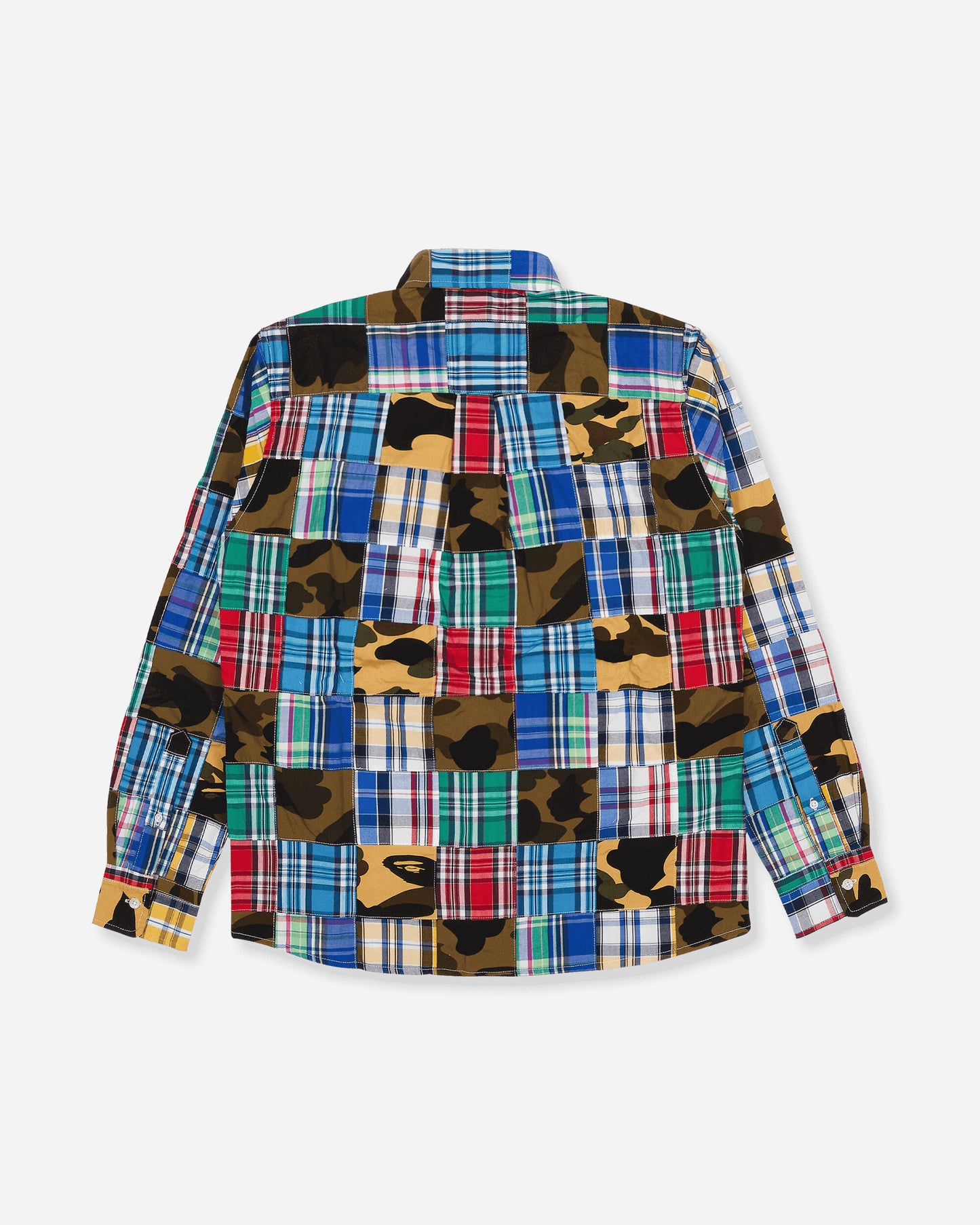 A Bathing Ape Patchwork Bd MULTI Shirts Longsleeve Classic 1G30131005 MULTI