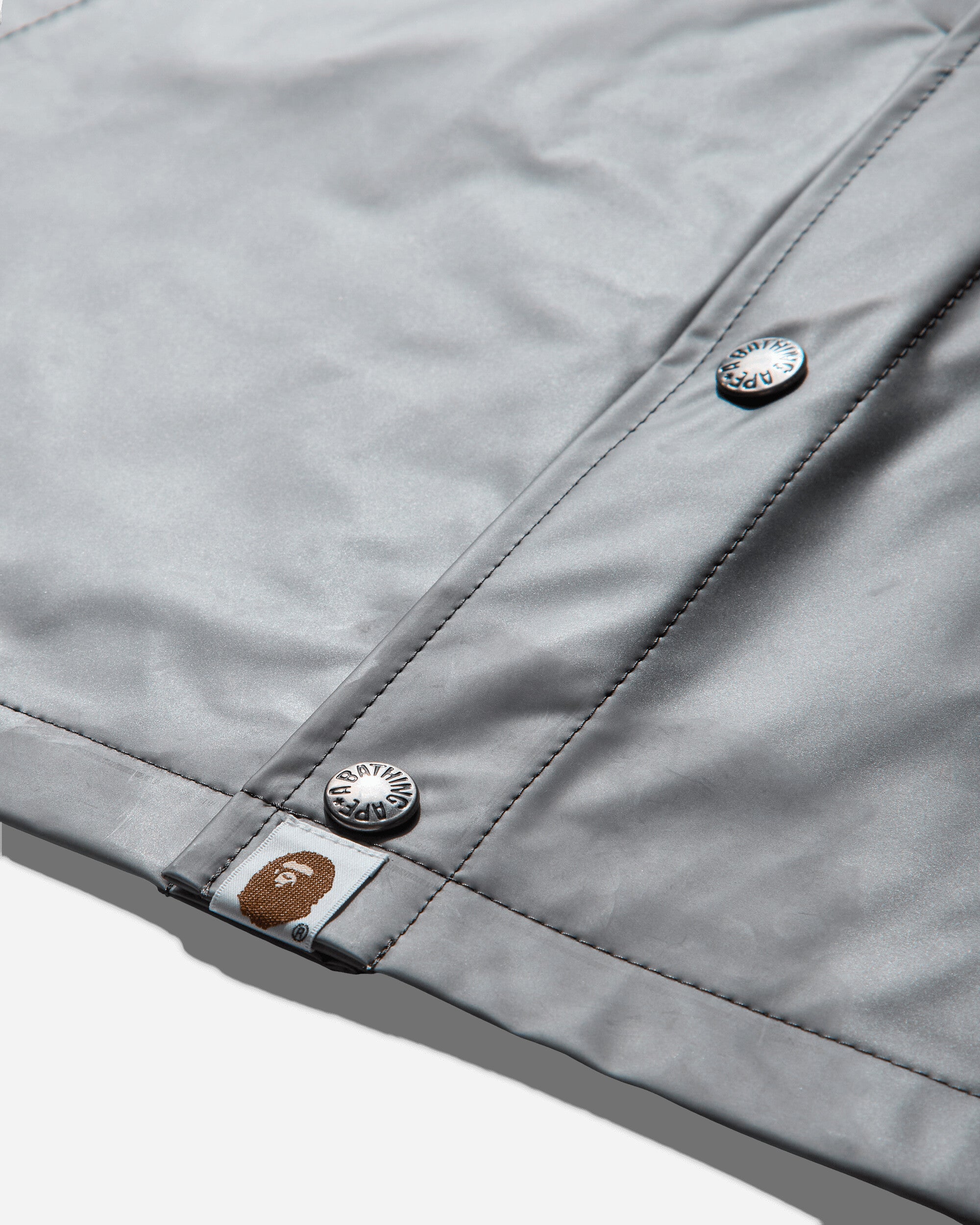 A Bathing Ape Clear M BLACK Outerwear Parka Jackets 1F80140014 001